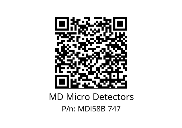  MDI58B128S5/30L6XXPA MD Micro Detectors MDI58B 747