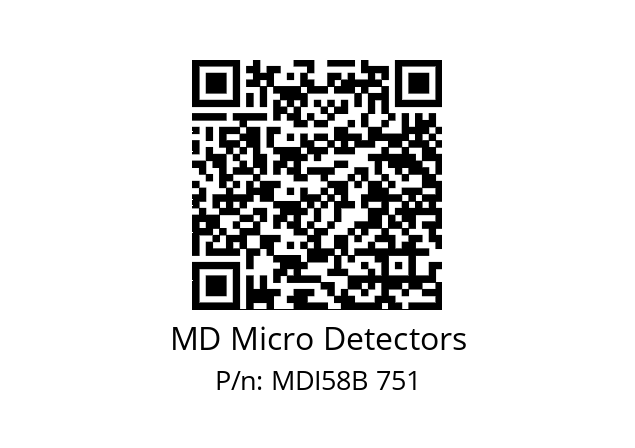  MDI58B250S5/30L6XXPA MD Micro Detectors MDI58B 751