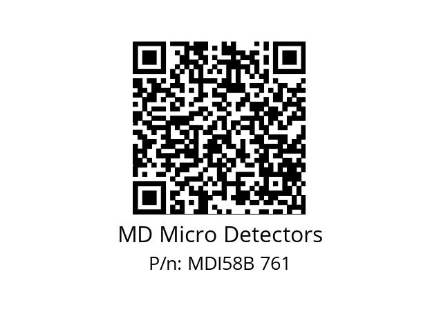  MDI58B720S5/30L6XXPA MD Micro Detectors MDI58B 761