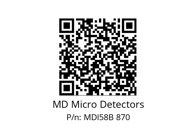  MDI58B120S5/30L6SXPA MD Micro Detectors MDI58B 870