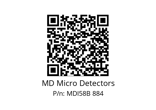  MDI58B625S5/30L6SXPA MD Micro Detectors MDI58B 884