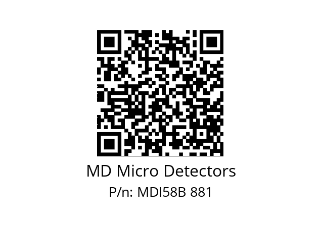  MDI58B500S5/30L6SXPA MD Micro Detectors MDI58B 881