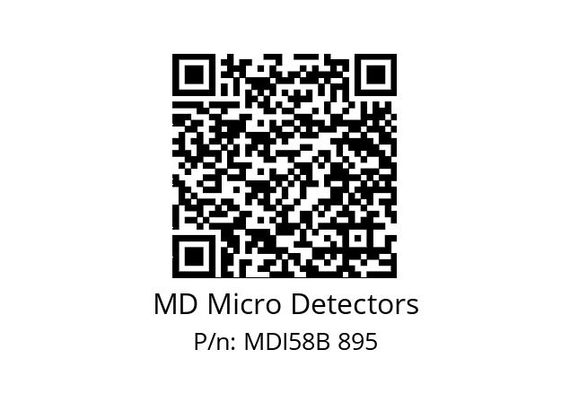  MDI58B1600S5/30L6SXPA MD Micro Detectors MDI58B 895