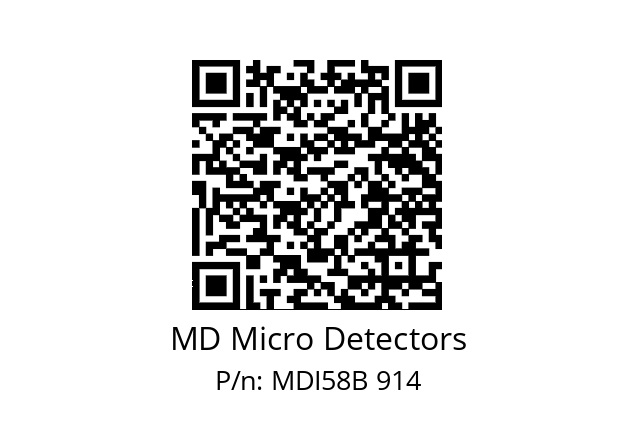  MDI58B600Z5/30L6SXPA MD Micro Detectors MDI58B 914