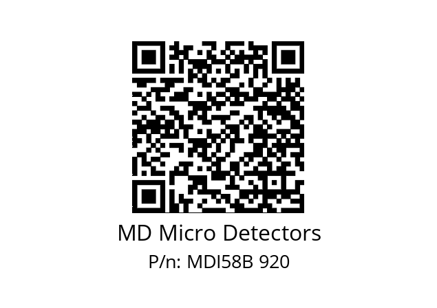  MDI58B1000Z5/30L6SXPA MD Micro Detectors MDI58B 920