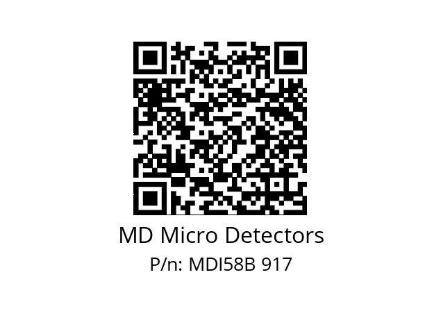  MDI58B750Z5/30L6SXPA MD Micro Detectors MDI58B 917