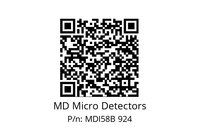  MDI58B1440Z5/30L6SXPA MD Micro Detectors MDI58B 924