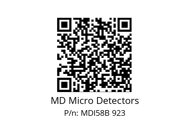  MDI58B1250Z5/30L6SXPA MD Micro Detectors MDI58B 923