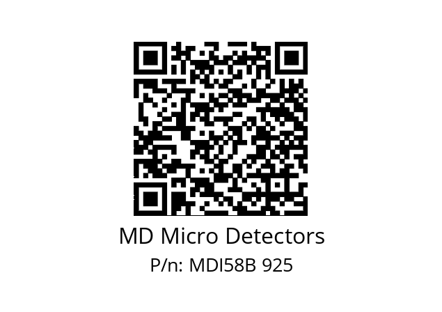  MDI58B1500Z5/30L6SXPA MD Micro Detectors MDI58B 925