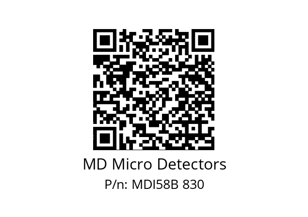  MDI58B1250S5/30L10XXPA MD Micro Detectors MDI58B 830