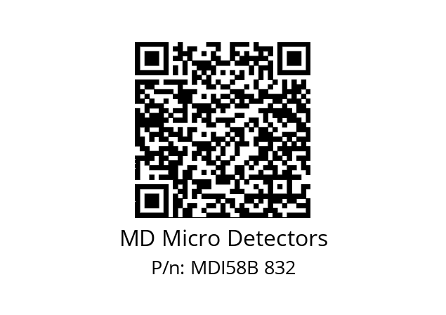  MDI58B1500S5/30L10XXPA MD Micro Detectors MDI58B 832