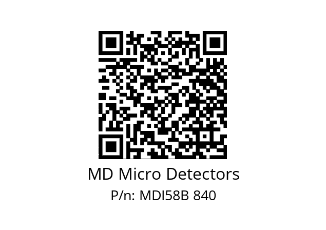  MDI58B128Z5/30L10XXPA MD Micro Detectors MDI58B 840