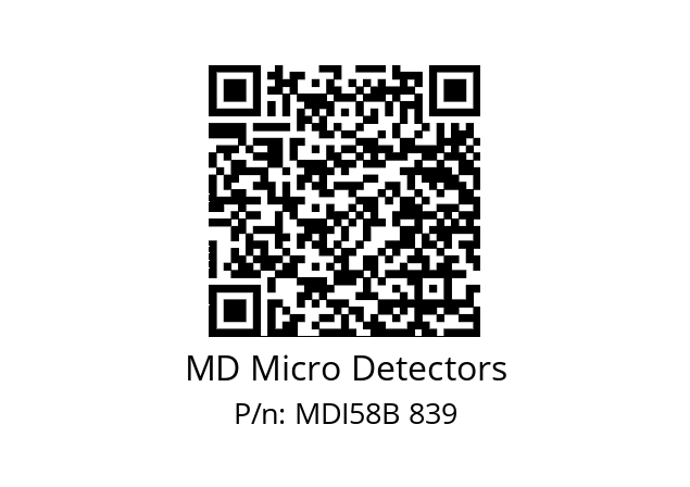  MDI58B120Z5/30L10XXPA MD Micro Detectors MDI58B 839