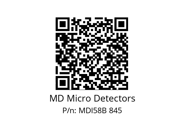  MDI58B256Z5/30L10XXPA MD Micro Detectors MDI58B 845