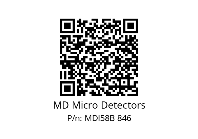  MDI58B300Z5/30L10XXPA MD Micro Detectors MDI58B 846