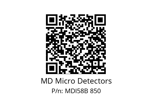  MDI58B500Z5/30L10XXPA MD Micro Detectors MDI58B 850