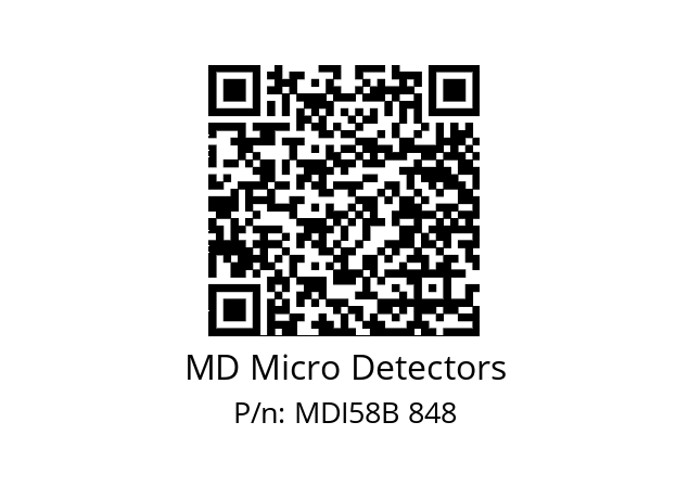  MDI58B400Z5/30L10XXPA MD Micro Detectors MDI58B 848