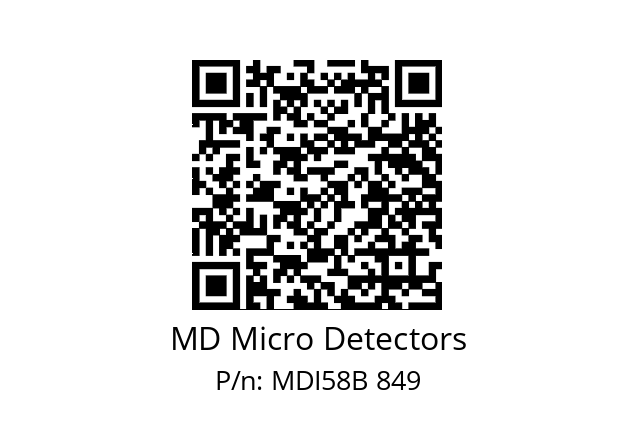  MDI58B480Z5/30L10XXPA MD Micro Detectors MDI58B 849