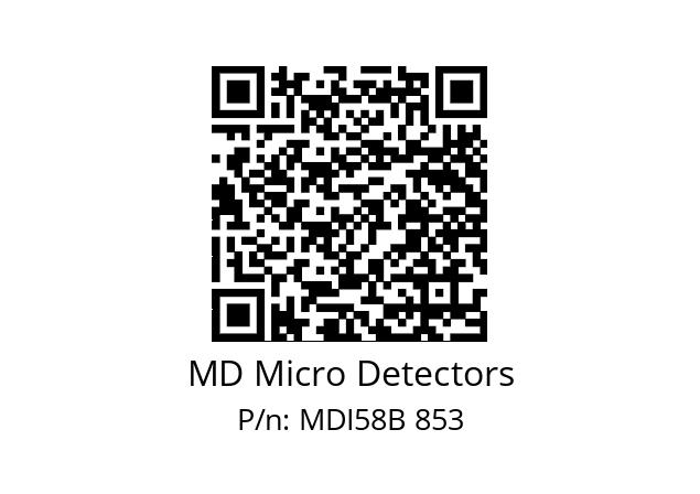  MDI58B625Z5/30L10XXPA MD Micro Detectors MDI58B 853