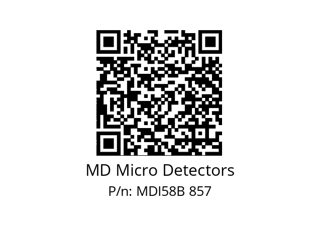  MDI58B900Z5/30L10XXPA MD Micro Detectors MDI58B 857