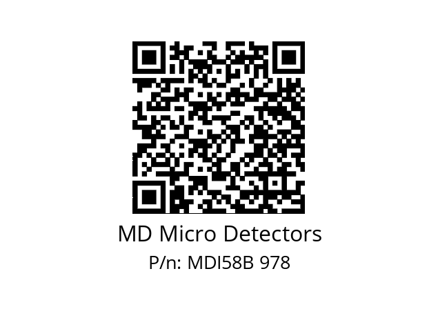  MDI58B720Z5/30L10SXPA MD Micro Detectors MDI58B 978