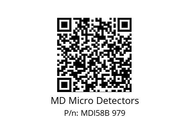  MDI58B750Z5/30L10SXPA MD Micro Detectors MDI58B 979