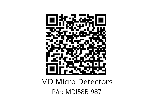  MDI58B1500Z5/30L10SXPA MD Micro Detectors MDI58B 987