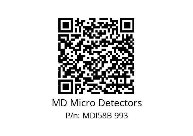  MDI58B100S5/30P6XXMR.162 MD Micro Detectors MDI58B 993