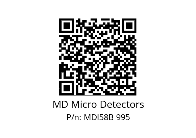  MDI58B128S5/30P6XXMR.162 MD Micro Detectors MDI58B 995