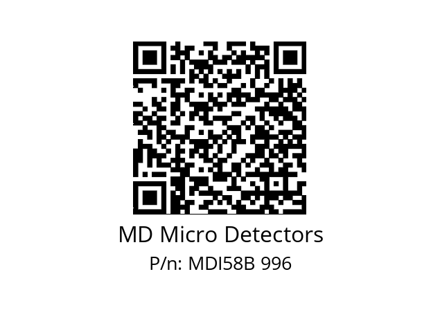  MDI58B150S5/30P6XXMR.162 MD Micro Detectors MDI58B 996