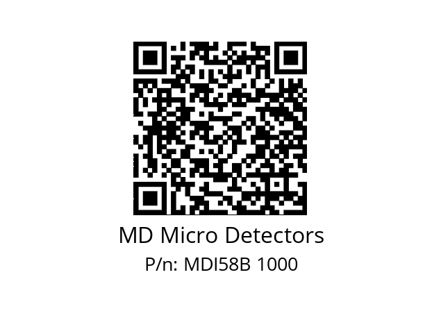  MDI58B256S5/30P6XXMR.162 MD Micro Detectors MDI58B 1000