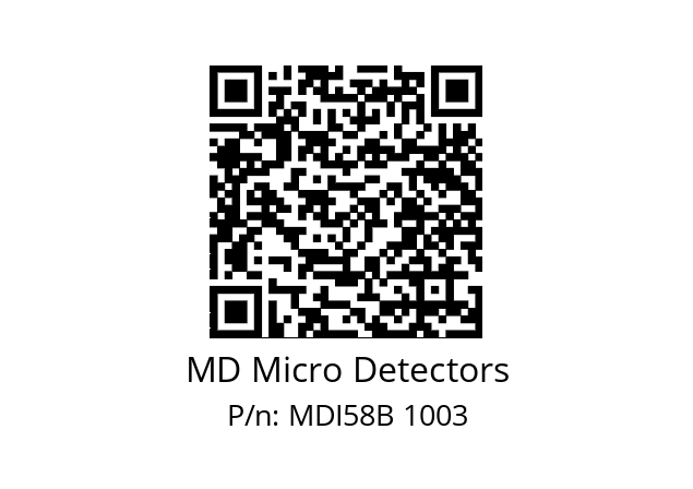  MDI58B400S5/30P6XXMR.162 MD Micro Detectors MDI58B 1003