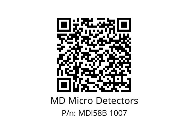  MDI58B600S5/30P6XXMR.162 MD Micro Detectors MDI58B 1007