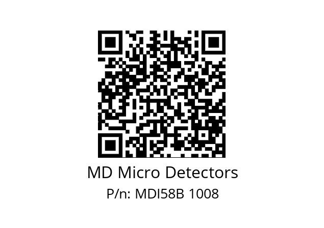  MDI58B625S5/30P6XXMR.162 MD Micro Detectors MDI58B 1008