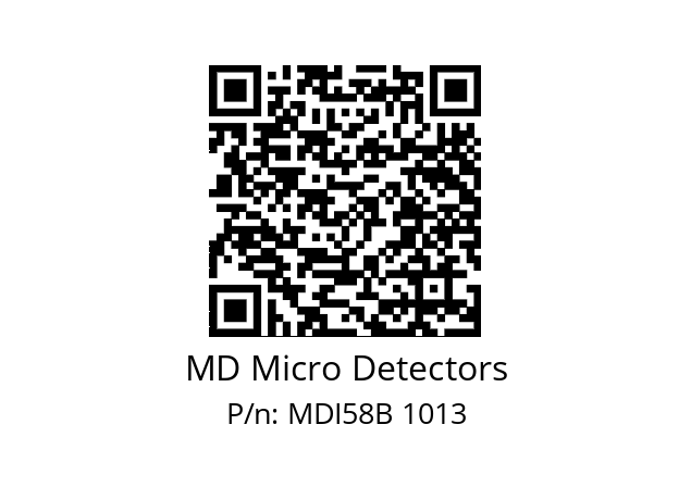  MDI58B1000S5/30P6XXMR.162 MD Micro Detectors MDI58B 1013