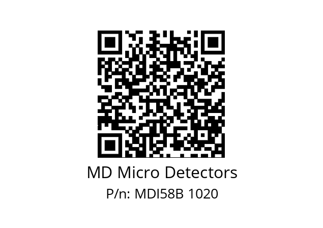  MDI58B1800S5/30P6XXMR.162 MD Micro Detectors MDI58B 1020