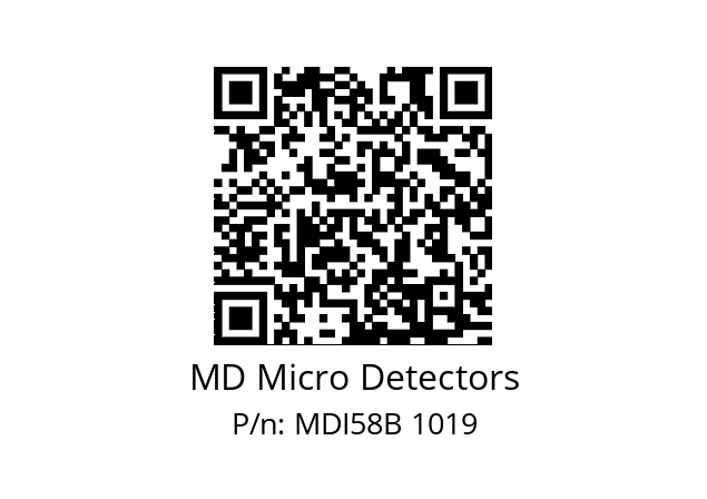  MDI58B1600S5/30P6XXMR.162 MD Micro Detectors MDI58B 1019