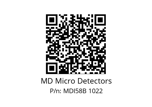  MDI58B2048S5/30P6XXMR.162 MD Micro Detectors MDI58B 1022