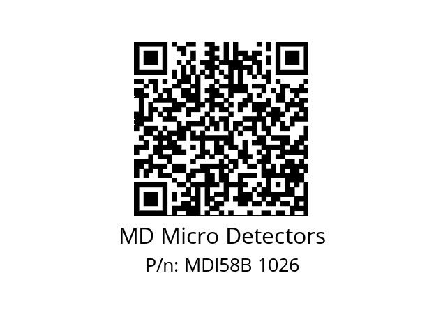  MDI58B128Z5/30P6XXMR.162 MD Micro Detectors MDI58B 1026