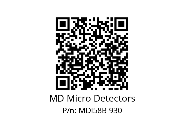  MDI58B2500Z5/30L6SXPA MD Micro Detectors MDI58B 930