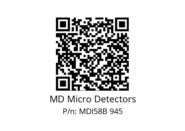  MDI58B600S5/30L10SXPA MD Micro Detectors MDI58B 945