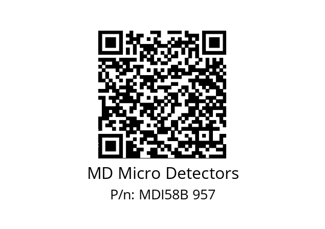  MDI58B1600S5/30L10SXPA MD Micro Detectors MDI58B 957