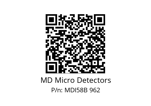  MDI58B100Z5/30L10SXPA MD Micro Detectors MDI58B 962