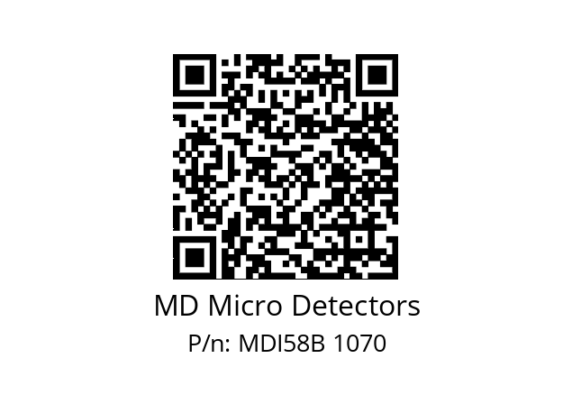  MDI58B625S5/30P10XXMR.162 MD Micro Detectors MDI58B 1070