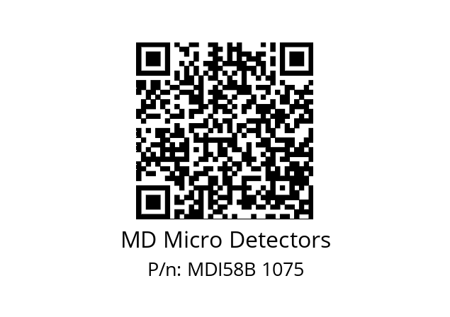  MDI58B1000S5/30P10XXMR.162 MD Micro Detectors MDI58B 1075