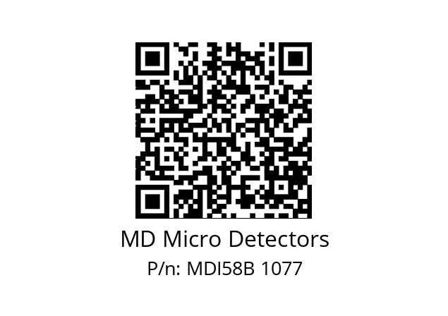  MDI58B1200S5/30P10XXMR.162 MD Micro Detectors MDI58B 1077