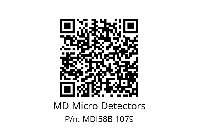  MDI58B1440S5/30P10XXMR.162 MD Micro Detectors MDI58B 1079