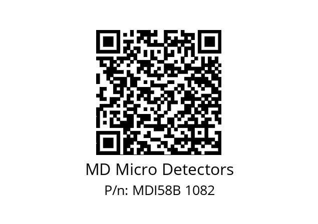  MDI58B1800S5/30P10XXMR.162 MD Micro Detectors MDI58B 1082