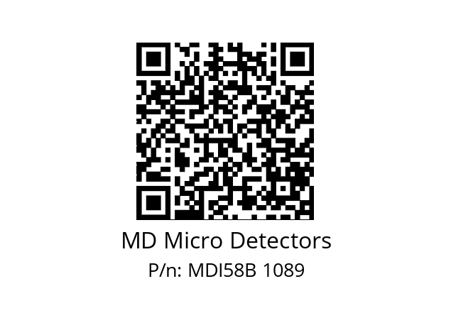  MDI58B150Z5/30P10XXMR.162 MD Micro Detectors MDI58B 1089