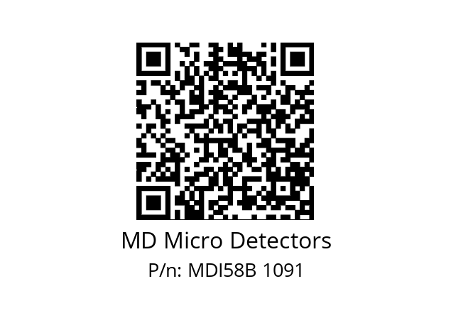  MDI58B240Z5/30P10XXMR.162 MD Micro Detectors MDI58B 1091